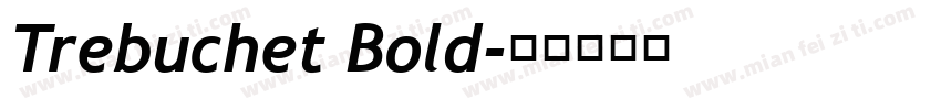 Trebuchet Bold字体转换